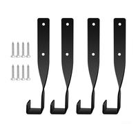 Hosrivae Support mural en acier pour tronçonneuse garage ou abri de jardin - Support robuste résistant pour tronçonneuses, coupe-cordes, souffleurs à dos et outils avec poignées - Lot de 2, noir, 22,8