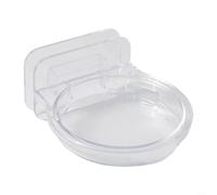 Hosrivae Support mural pour caméras de sécurité, moniteurs de bébé, routeurs et systèmes de maillage - Support perforateur, 10,5 cm de diamètre, plastique (cercle transparent)