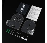 Hosrivae Support mural réglable pour caméras de sécurité dôme - Sans perçage - Installation - Réglage de l'angle à 360° - Construction en plastique - Compatible avec la plupart des modèles de