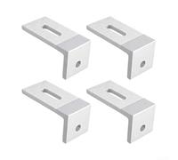 Hosrivae Support solaire en alliage d'aluminium pour installation de toit en tuile, matériel de montage photovoltaïque avec stabilité améliorée, support en forme de L facile à installer pour panneaux
