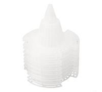 Hosrivae Tapis en maille pour trou de pot de fleurs, grille de drainage en polypropylène avec design conique pour aération des racines et rétention du sol, joint inférieur réutilisable pour (taille M)