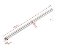 Hosrivae Tige d'équilibre télescopique en acier inoxydable pour supports équatoriaux - Barre de contrepoids lestée 164 mm/314 mm/470 mm avec filetage M12/pour M16, compatible avec 8 (164 mm - pour M12