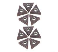 Hosrivae TNMG160404MA Lot de 10 inserts de tournage triangulaires avec stabilité du trou et résistance à l'usure lors de l'usinage