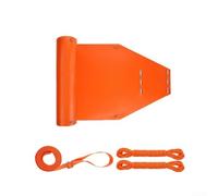 Hosrivae Traîneau robuste en forme de cerf de 183 x 58 cm, capacité de 226,8 kg avec corde de remorquage, traîneau en polyéthylène composite orange, pêche sur glace, transport de bois de chauffage