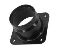 Hosrivae Transition Carré pour connecteur de conduit rond Adaptateur de ventilation mural ou joint à bride en plastique pour flux d'air pour CVC (75 mm)