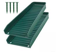 Hosrivae Tuyau de descente pour bloc anti-éclaboussures pour extension de gouttière, séparateur de débit d'eau de toit en PVC avec clous au sol, extension de gouttière pour protection de fondation