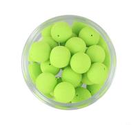 Hosrivae Ups Boilies Perles pour pêche à la carpe - Flottantes pour appâts EVA en vert, tailles 8 mm/10 mm/12 mm/14 mm/17 mm, compatibles avec les lignes Chod Rigs et Mainline Lu (8 mm, 30 pièces)