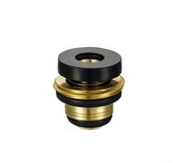 Hosrivae Vanne d'angle en laiton avec joint, vanne d'arrêt anti-fuite pour réservoir d'admission de réservoir, raccord de cloison sans soudure, tuyau de seau, doré, 21 mm