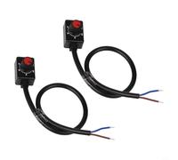 Hosrivae Variateur d'intensité LED pour pilotes 0-10 V et 1-10 V DC, interrupteur de commande passif basse tension avec circuit, 2000 W max, certifié IP45, noir (36 x 23 x 36 mm) (2 pièces)