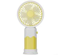Hosrivae Ventilateur portable portable rechargeable par USB pour mini ventilateur silencieux, 2 engrenages éoliens 3H pour batterie, refroidisseur de poche compact pour la maison, le travail