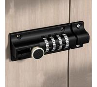 Hosrivae Verrou à combinaison en alliage de zinc avec vis antivol, boulon de porte d'extérieur antirouille pour chambre, armoire, armoire de classement et tiroir DOO (doré)