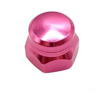 Hosrivae Vis d'écrou de broche M8 en alliage d'aluminium pour moulinets de pêche Daiwa, Histar et DMK - Pièce de réparation 8 x 5 mm, noir/rouge/rose/(rose gauche)