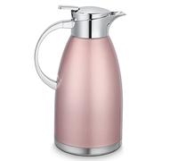 Hossejoy Pichet isotherme en acier inoxydable de 2,3 l - Double paroi - Isolation sous vide - Cafetière isotherme - Conservation de la chaleur et du froid pendant 6 heures et plus - Pour café, lait,