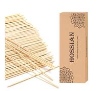 HOSSIAN Lot de 100 bâtons diffuseurs de roseaux en bois et rotin - Flacons en verre pour diffuseur - Recharges pour diffuseur - Spa et aromathérapie (18 cm)