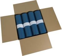 Hossi's Wholesale - 120 litres sacs poubelle 10 rouleaux à 25 pièces - sacs poubelle bleus pour les déchets ménagers, du jardin et de la gastronomie - sacs poubelle indéchirables d'une épaisseur de 39
