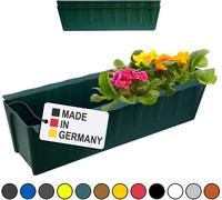 Hossi's Wholesale 2 inserts de jardinières pour palettes Euro | 37,3cm vert foncé | Jardinière pour palette Euro | Jardinière de balcon | Pot de fleurs | en plastique solide | Germany
