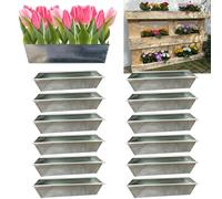 Hossi's Wholesale Lot de 12 jardinières compatibles avec les palettes européennes, 38 x 12 x 9 cm