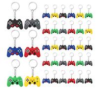 Hossom 36 Pièces Porte-clés Manette de Jeu, Pendentif de Jeu Vidéo Portable à Poignée, Porte-Clés de Fête, Fournitures de Sacs de Fête pour Garçons, Pinata Cadeau jeux Anniversaire Porte-Clés