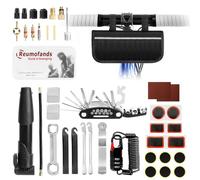 Hossom 40PCS Kit Reparation Velo, Trousse Outils de Pneu Vélo, Outil Multifonction 16 en 1, Demonte Pneu Velo, Mini Pompe, Rustine Velo Accesoire Kit Crevaison Velo pour Bicyclette, VTT