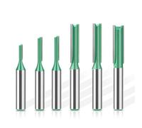 Hossom 6PCS Fraise Droite à Queue de 8 mm, Fraise a Rainurer à Tige, Fraises en Carbure de Tungstène, pour la Coupe du Bois, le Travail du Bois de Bricolage- 3 mm, 4 mm, 5 mm, 6 mm, 7 mm, 8 mm