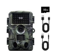 HOSSOM Caméra de Chasse 4K WiFi, Full HD 60 MP avec Application de Transfert vers téléphone Portable, caméra Infrarouge pour Animaux Sauvages avec Carte SD 32, Vision Nocturne, IP66