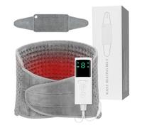 Hossom Coussin Chauffant Electrique 125 x 30cm Ceinture Chauffante Lombaire avec 9 Niveaux de Chaleur et Arrêt Automatique, Velours Douce Lavable Coussin Chauffant Dos Pour Dos Cervicales Abdomen