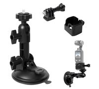 Hossom Support de Voiture à Ventouse Compatible avec DJI OSMO Pocket 3/2/Action 5 Pro/4/3, pour Gopro Hero 13/12/11/10/9, pour Insta360 Ace Pro 2 Action Caméra Accessoires avec Adaptateur d'extension