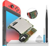 Host Reader Slot Remplacement pour Nintendo Switch NFT-K12D E226116 2017 2018 2019 2020 Lecteur de carte Slot Module Host Reader Tray avec platine et prise casque