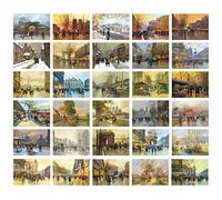 HOSTEESSCHOICE Beautiful Art Lot de 30 cartes postales d'artiste espagnol Edouard Leon Cortes 10,2 x 15,2 cm