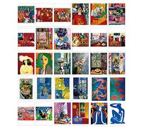 HOSTEESSCHOICE Beautiful Art Lot de 30 cartes postales Henri Matisse avec motifs de peinture célèbre, 10,2 x 15,2 cm