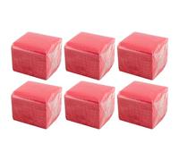 Hostelnovo - 600 serviettes de table rouges - Papier jetable - Micropoint - 10 x 10 cm (pliées) et 20 x 20 cm (dépliés) - Idéal pour les événements de restauration, les bars et les fêtes