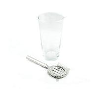 Hostelnovo Gobelet avec vers, verre soufflé et acier inoxydable, grand