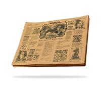 Hostelnovo Lot de 500 feuilles de papier anti-graisse pour emballages alimentaires - Design unique - 31 x 28 cm - Spécialement conçu pour les puces de basket et tout récipient - Papier kraft