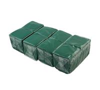 Hostelnovo - Lot de 600 serviettes de table vertes - Papier jetable - Micropoint - 10 x 10 cm (pliées) et 20 x 20 cm (dépliées) - Idéal pour événements de restauration, bars et fêtes
