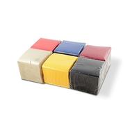 Hostelnovo Lot de 600 serviettes en papier - Couleurs assorties : jaune, rouge, bleu marine, bordeaux, noir et naturel - spécial cocktail - 10x10 cm