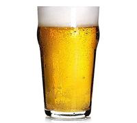 Hostelvia - Pack de 12 Verres à Bière Nonic - Verre à Bière Pinte - Verre Trempé Résistant (56 cl)