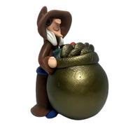 HOSTENATURA Brujita du travail avec chaudron 6 x 5 cm - Amulette ésotérique qui maintient le travail, prospérité dans les affaires
