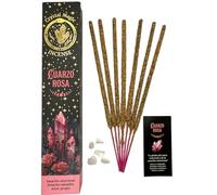 HOSTENATURA Hari Darshan Encens quartz rose Tribal Soul Crystal Magic 1 paquet de 15 g Encens bio avec minéraux