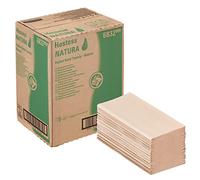 Hostess Natura 6832 Lot de 12 paquets de 159 essuie-mains en papier jetables Couleur naturelle