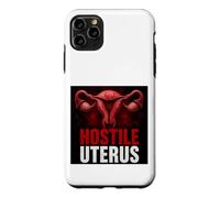 Hostile Uterus Pro Choice, féministe, Droits des Femmes, colère et Amusement Coque pour iPhone 11 Pro Max