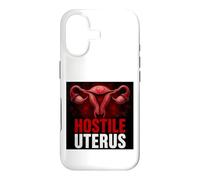 Hostile Uterus Pro Choice, féministe, Droits des Femmes, colère et Amusement Coque pour iPhone 17