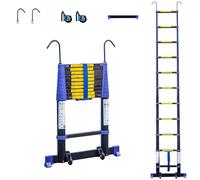Echelle telescopique 3,2m TELESCOVA10+, Aluminium, Pliable, Extensible, Multi-Fonction, Hauteur de Travail Max 4,1m, Crochets Amovibles, Garantie 5ans