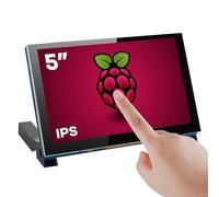 Hosyond Écran Tactile IPS MIPI DSI 5" Compatible avec Raspberry Pi 4/3, écran capacitif 800 x 480 Pixels, Interface sans Pilote