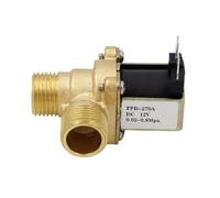Hot 220V DC 12V 24V DN15 G1/2 Brass Electric Solenoid Valve Normally Closed Water Inlet Switch With Filter(12V)