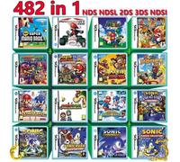 Hot 482 en 1 Cartouche de jeu DS Mario Multicart pour Nintendo DS NDSL NDSi 3DS