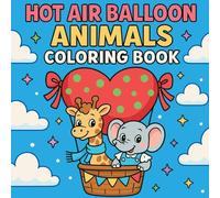Hot Air Balloon Animals - Coloring Book