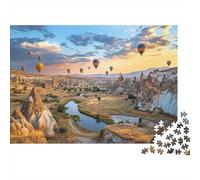 Hot Air Balloon Casse-tête 1000 Pièces sans Poussière, Puzzle Hot Air Balloonjeu Éducatif Décompression pour Une Activité Détente, Fun Fresent & Activités pour La Ma