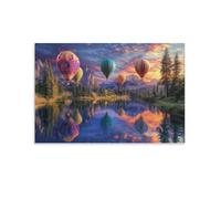 Hot Air Balloon Murale Sky Voyage Décoration Murale Image Sur Toile Tableau Impression Sur Toile Pour La Décoration De La Maison 16x24inch(40x60cm)