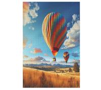 Hot Air Balloon Puzzle en Bois Enfant 1000 Pièces - Jeu EduChatif Motricité Fine Et Concentration - Puzzles pour Adultes （78×53cm）