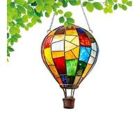 Hot Air Balloon, Solar Light, Garden Lantern, Flickering Flame Effect, Hangable Outdoor Decor, Patio Yard Halloween Christmas Birthday, Size Varies Multicolor 1 Piece
